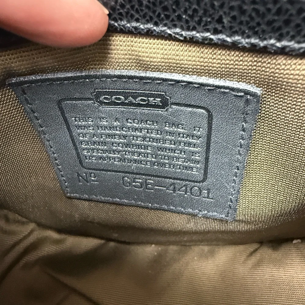 Coach Madison Carlyle Black Leather Crossbody Bag